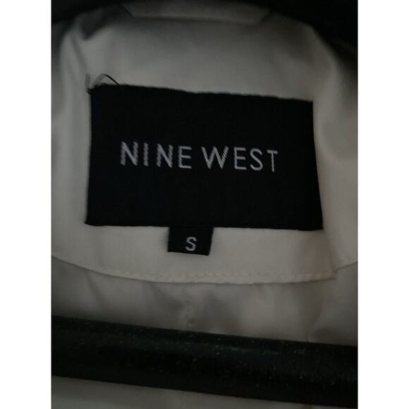 Women’s Nine West Long White Hooded Down Filled Coat Size small - Picture 5 of 12